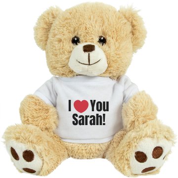 I Love You Teddy Bear Small Plush Teddy Bear