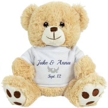 Wedding Anniversary Teddy Small Plush Teddy Bear