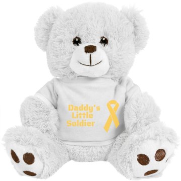 Daddy's Little Soldier Small Plush Teddy Bear