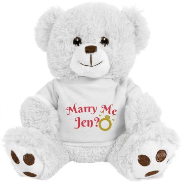 Marry Me Teddy Small Plush Teddy Bear