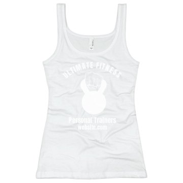 Ultimate Fitness Junior Fit Bella Sheer Longer Length Rib Tank Top