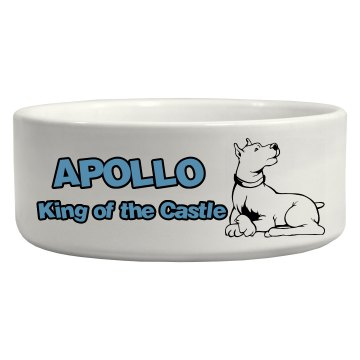 the Kings Dog Bowl Ceramic Pet Bowl