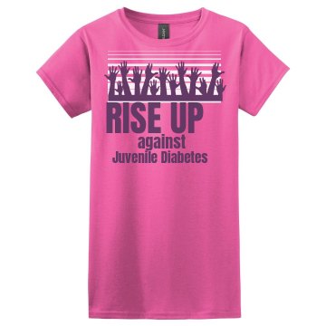 Juvenile Rise Up Misses Relaxed Fit Gildan Ultra Cotton Tee