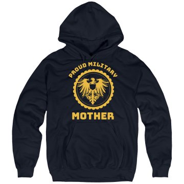 Proud Marine Mom Hoodie Unisex Hanes Ultimate Cotton Heavyweight Hoodie