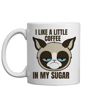 Grumpy Cat Morning Sugar 11oz Ceramic Coffee Mug