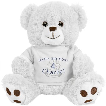 Happy Birthday Pig Plush Pink Piggie