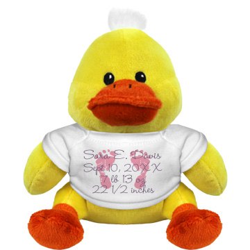 Newborn Baby Duckie Plush Duckie