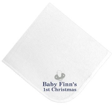 Baby's 1st Christmas Infant Rabbit Skins Thermal Blanket