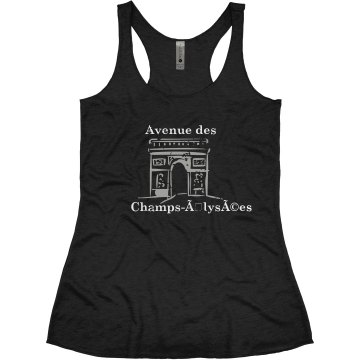 Champs-Élysées Junior Fit Bella Triblend Racerback Tank