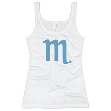 Scorpio Tank Junior Fit Bella Longer Length 1x1 Rib Tank Top