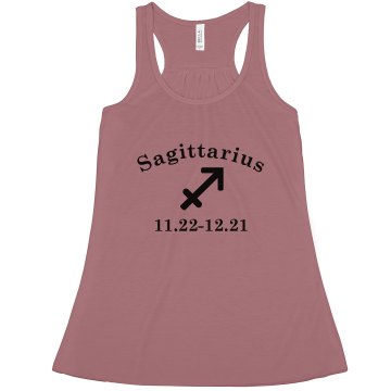 Sagittarius Tank Junior Fit Bella Sheer Longer Length Rib Tank Top
