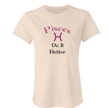 Pisces are Better Junior Fit Bella Crewneck Jersey Tee