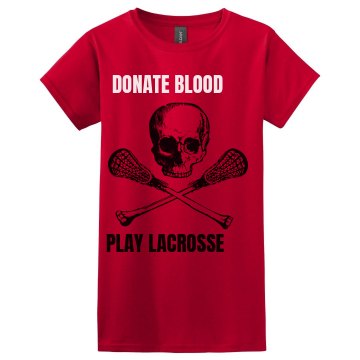 Donate Blood Play Misses Relaxed Fit Gildan Heavy Cotton Tee