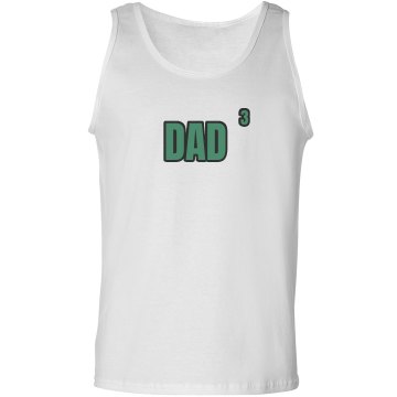 Dad Of Three Unisex Basic Gildan Ultra Cotton Tank Top