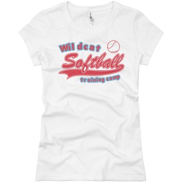 Wildcat Softball Camp Junior Fit Basic Bella Favorite Tee
