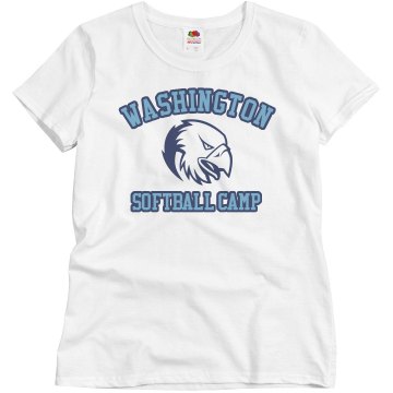 Eagle Softball Camp Misses Relaxed Fit Basic Gildan Ultra Cotton Tee