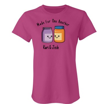 PB & J Couple Junior Fit Bella Sheer Longer Length Rib Tee