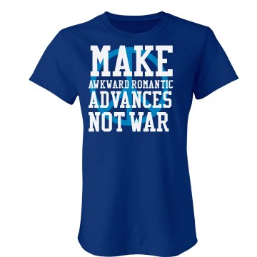 Make Love Not War Junior Fit Bella Sheer Longer Length Rib Tee