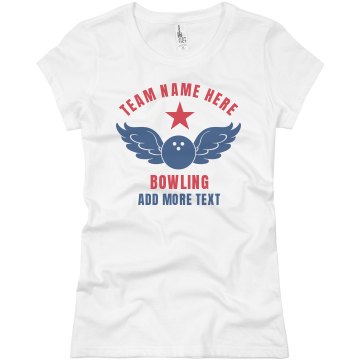 South Bowling Team Junior Fit Basic Bella Favorite Tee