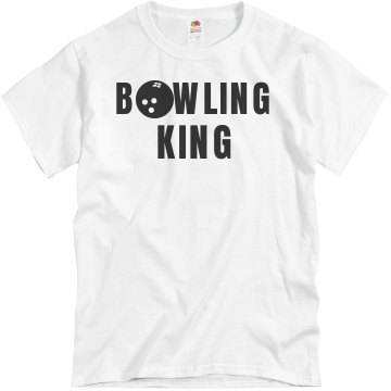 Bowling King Unisex Basic Gildan Heavy Cotton Crew Neck Tee