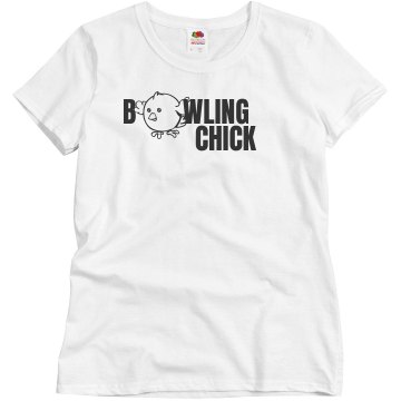 Bowling Chick Misses Relaxed Fit Basic Gildan Ultra Cotton Tee