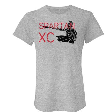 Spartan Cross Country Junior Fit Bella Crewneck Jersey Tee
