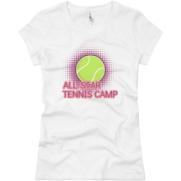 All-Star Tennis Camp Junior Fit Basic Bella Favorite Tee