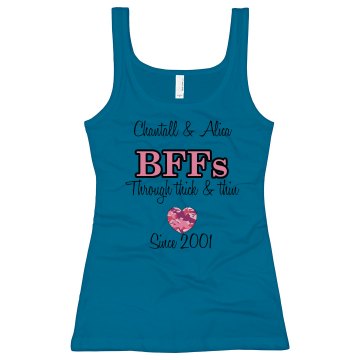 Best Friends Tank Junior Fit Bella Sheer Longer Length Rib Tank Top