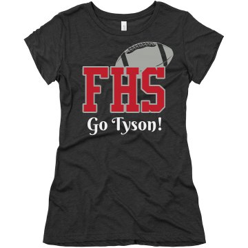 Football Fan Tee Junior Fit Bella Triblend Tee