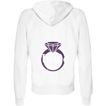 Bride With Your Year Junior Fit Bella Fleece Raglan Zip Hoodie