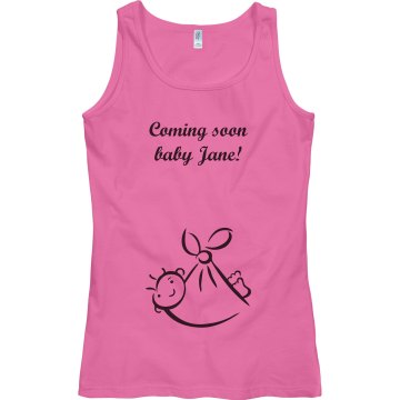 Coming Soon Baby Jane Junior Fit Bella Sheer Longer Length Rib Tank Top