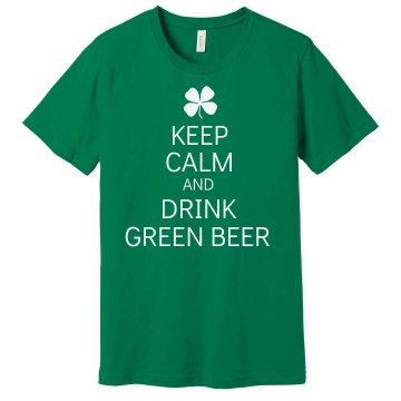 Drink Green Beer Unisex Gildan Heavy Cotton Crew Neck Tee