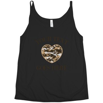 I Love My Marine Custom T Junior Fit Bella Sheer Longer Length Rib Tee