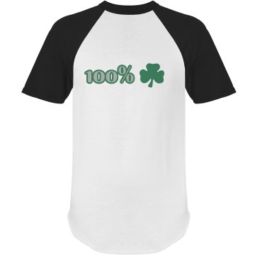100% Irish Tee Unisex Anvil Ringer Tee