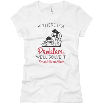 Funny Teacher Graphic Tee Junior Fit American Apparel Fine Jersey Tee