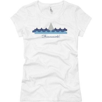 Love Those Sharks Junior Fit Basic Bella Favorite Tee