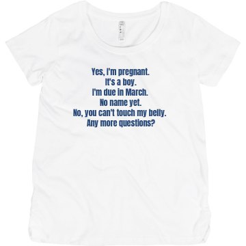 Um, Yes, I'm Pregnant Maternity LA T Cotton Tee