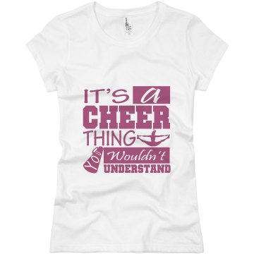 It's A Cheer Thing Junior Fit Basic Bella Favorite Tee