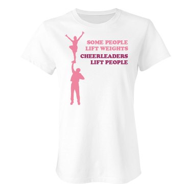 Cheeleaders Lift People Junior Fit Bella Sheer Longer Length Rib Tee