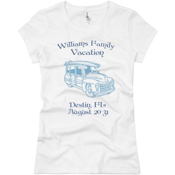 Family Road Trip Junior Fit Basic Bella Favorite Tee