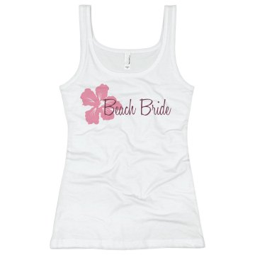 Beach Bride Junior Fit Bella Slit V-Neck Tee