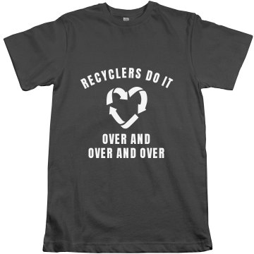 Earth Day Recyclers Tee Misses Relaxed Anvil Organic Tee