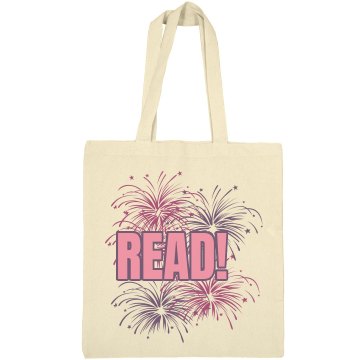 Read A Book Tote Liberty Bags Canvas Bargain Tote Bag