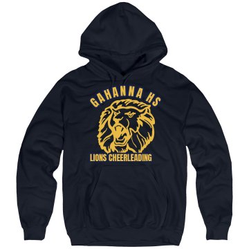 Gahanna HS Lions Cheer Unisex Hanes Ultimate Cotton Heavyweight Hoodie