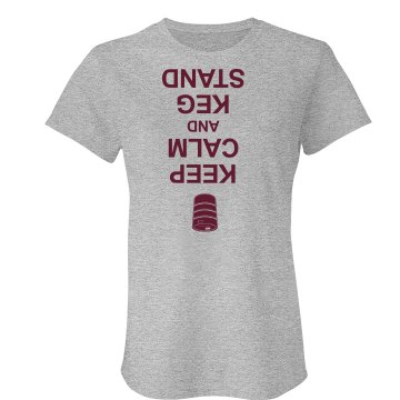 Maybe Partying Will Help Junior Fit Bella Double V Sheer Jersey Tee