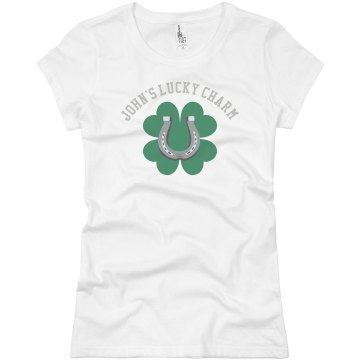 John's Lucky Charm Junior Fit Basic Bella Favorite Tee