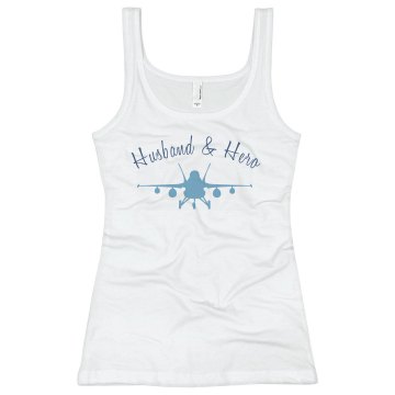 Husband & Hero Junior Fit Basic Bella 2x1 Rib Tank Top