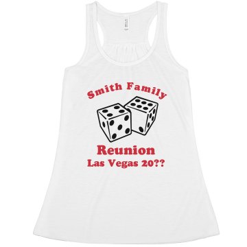 Vegas Family Reunion Misses Relaxed Fit Basic Anvil Heavyweight Tank Top