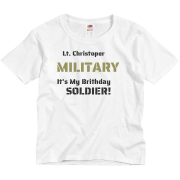 Army Birthday Youth Basic Gildan Ultra Cotton Crew Neck Tee