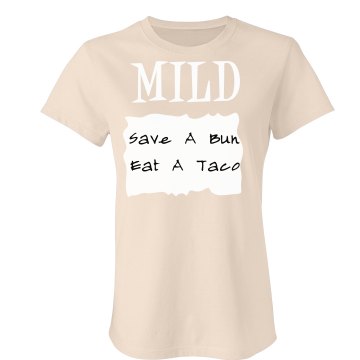 Mild Sauce Packet Costume Junior Fit Bella Crewneck Jersey Tee